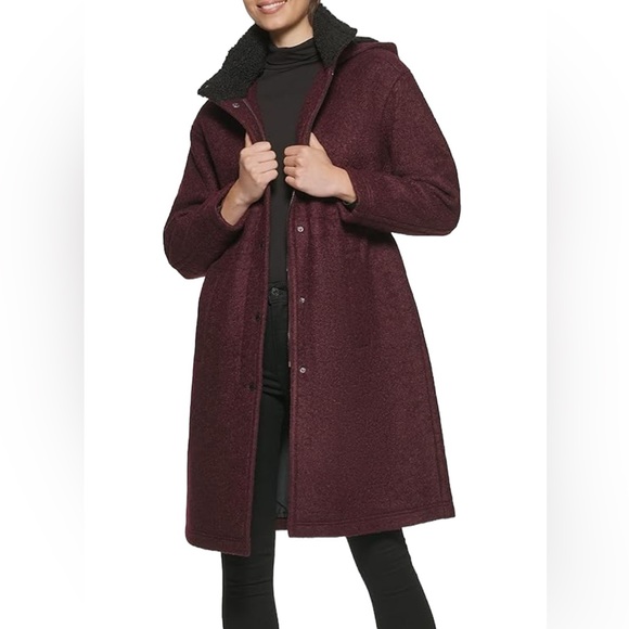 Kenneth Cole Jackets & Blazers - Kenneth Cole Zip Hooded Wool Coat